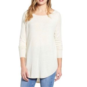 Caslon Women's Natural Caslon Shirttail Tunic